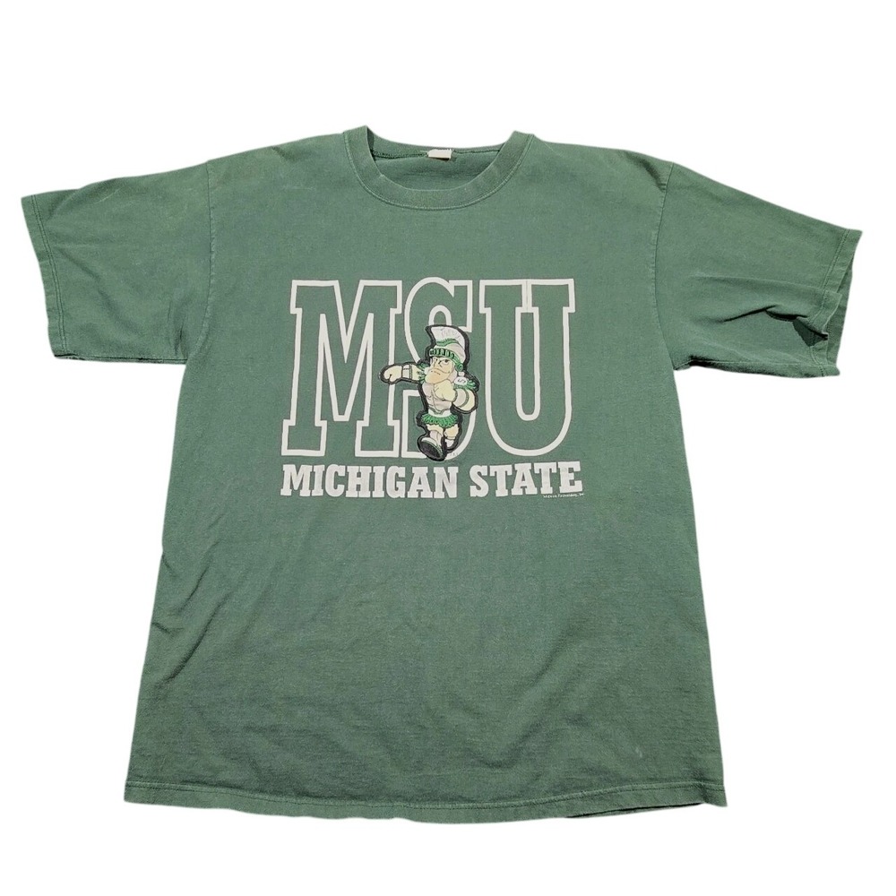 Vintage‎ Michigan State T Shirt Large Made In USA